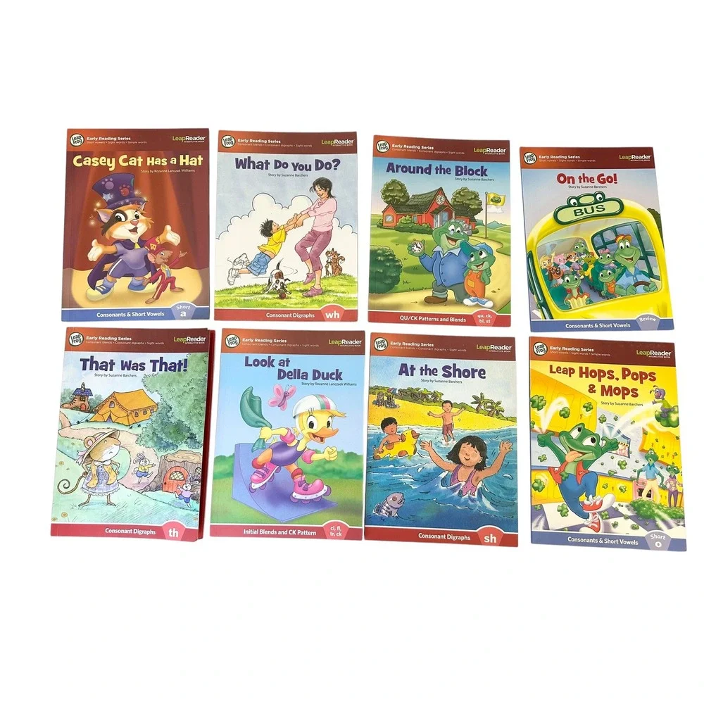 LeapFrog Leap Reader Tag Pen 24 Books Lot Solar System Map Disney Pixar Phonics